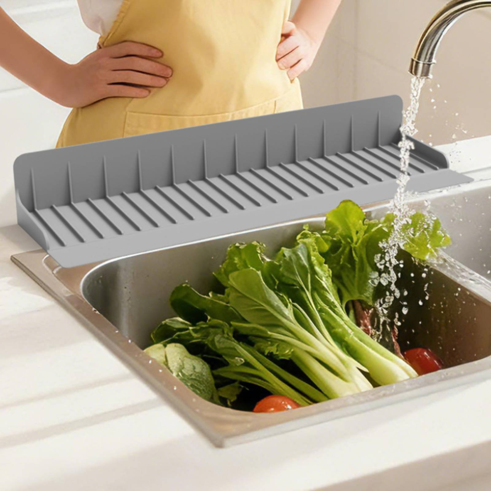 Silicone Sink Splash Guard Wat - Home Bathroom Sink บทวิจารณ์และราคา