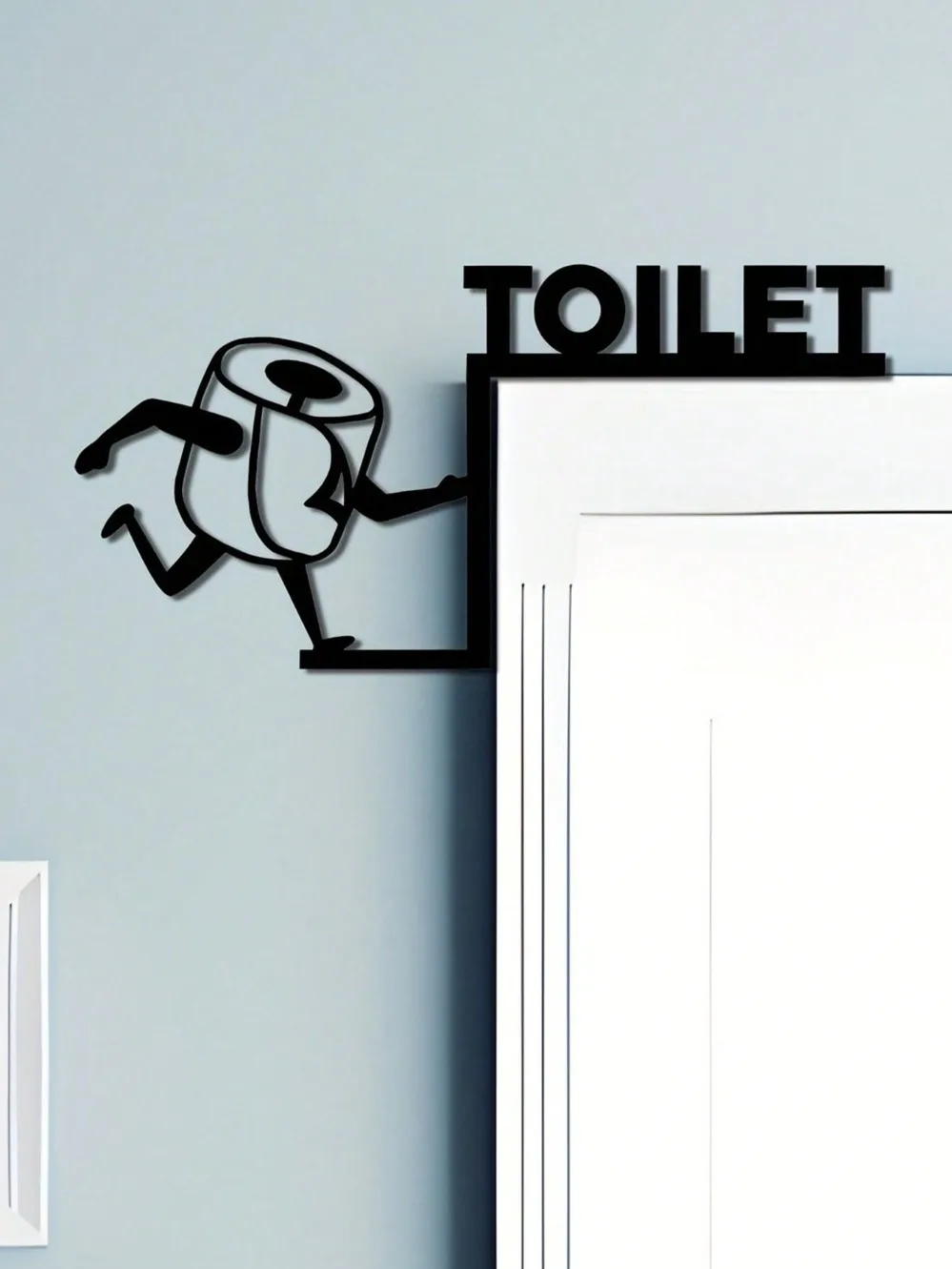 Humorous Toilet Paper Out Meta - Home Bathroom Wallpaper บทวิจารณ์และราคา