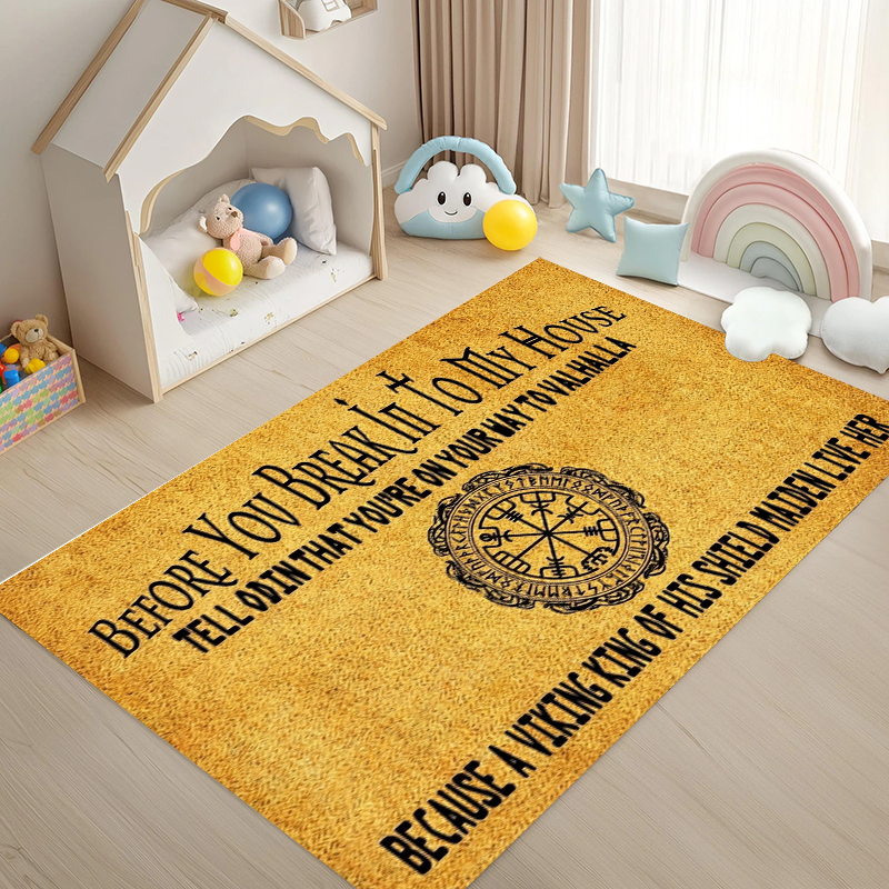 Rug Carpet Mat Non-Slip Viking - Home Bathroom Break บทวิจารณ์และราคา
