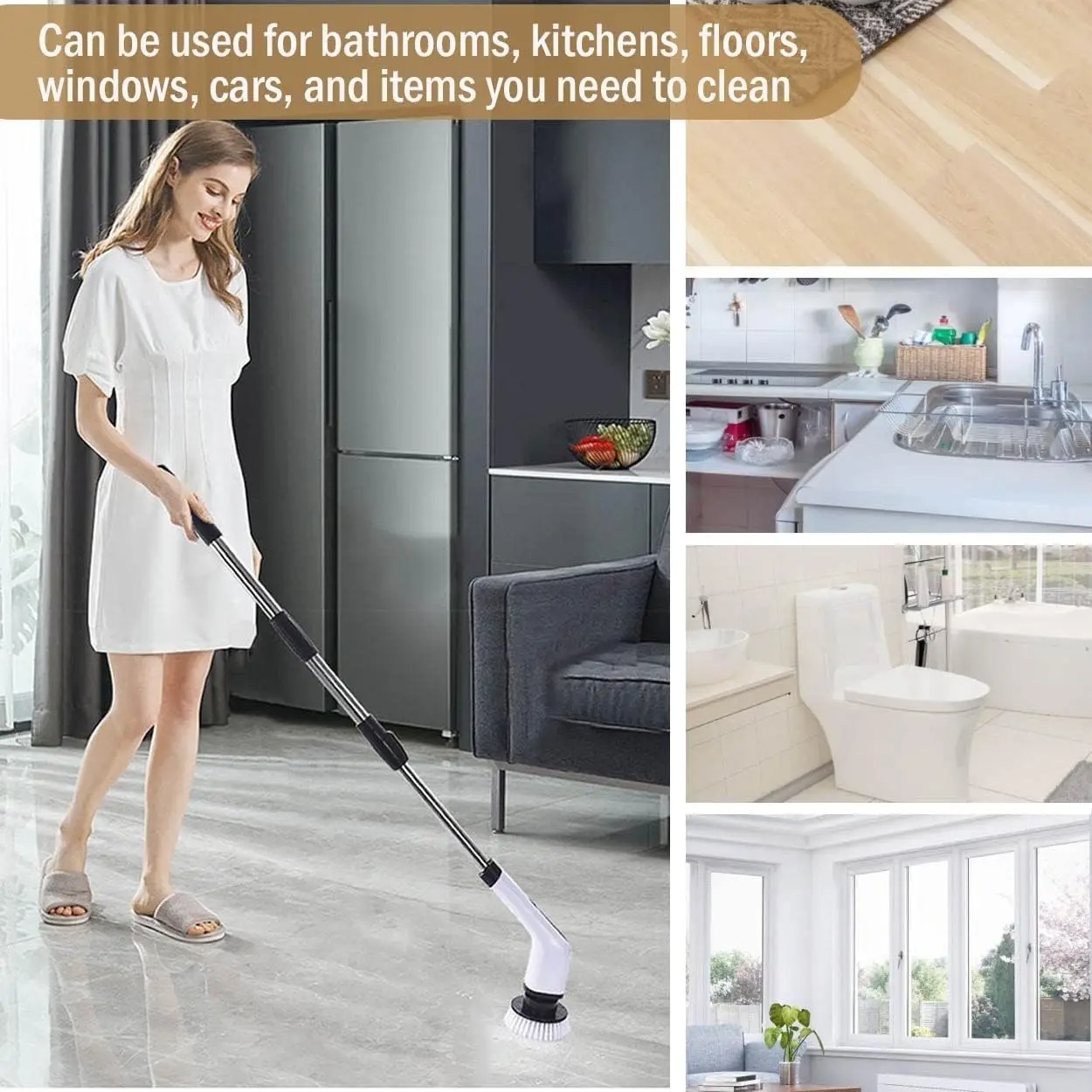 Cordless Electric Spin Scrubbe - Plunger Toilet บทวิจารณ์และราคา