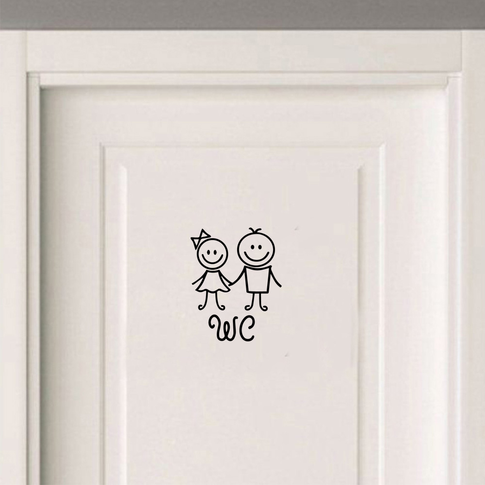 1 pc Cartoon Style Toilet and  - Home Bathroom Wallpaper บทวิจารณ์และราคา
