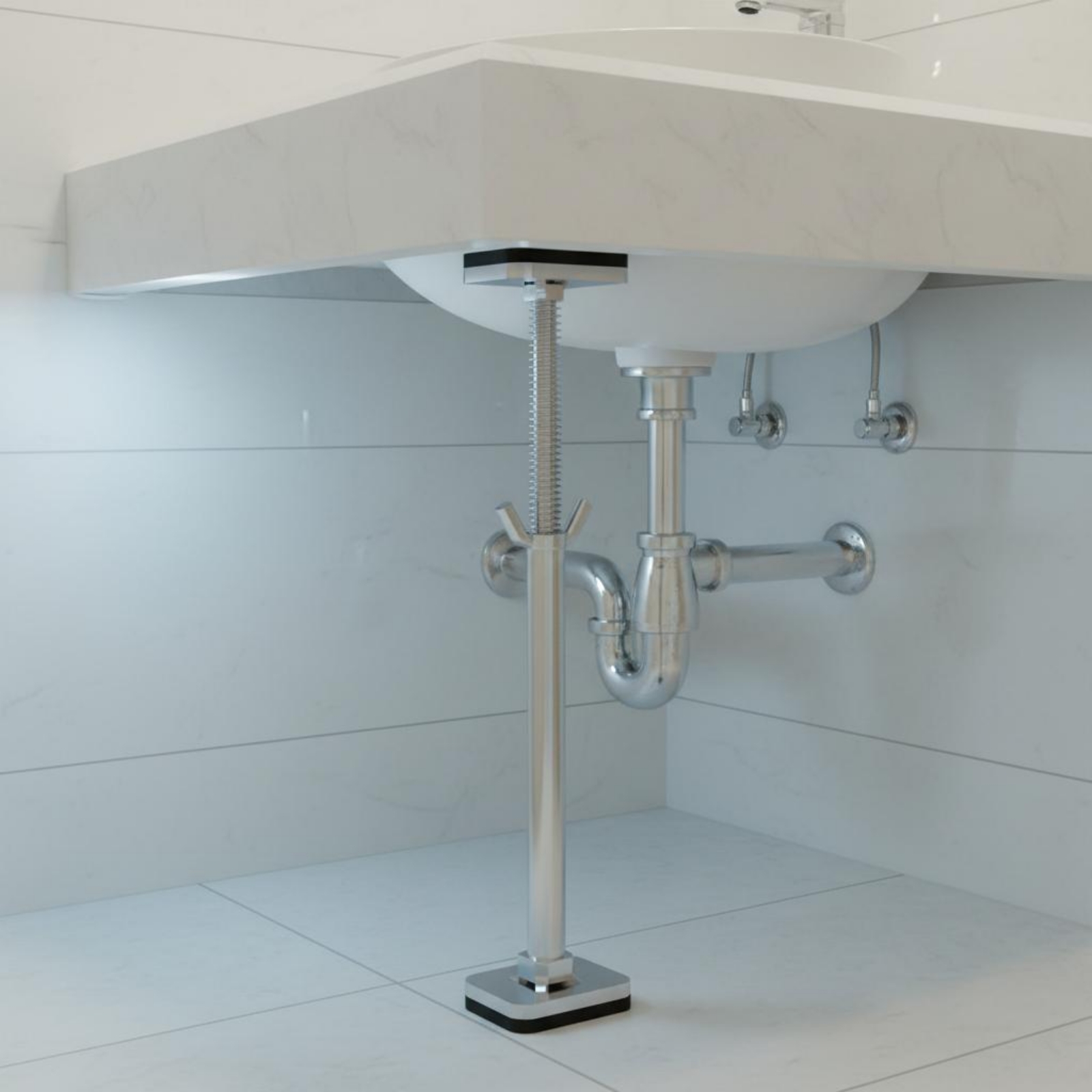 Under-Mount Sink Support Brace - Home Bathroom Sink บทวิจารณ์และราคา
