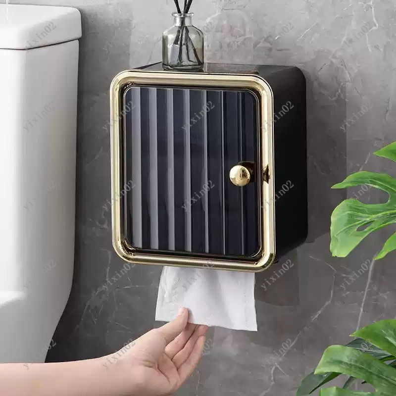 Bathroom Waterproof Tissue Box - Toilet Paper Holder บทวิจารณ์และราคา