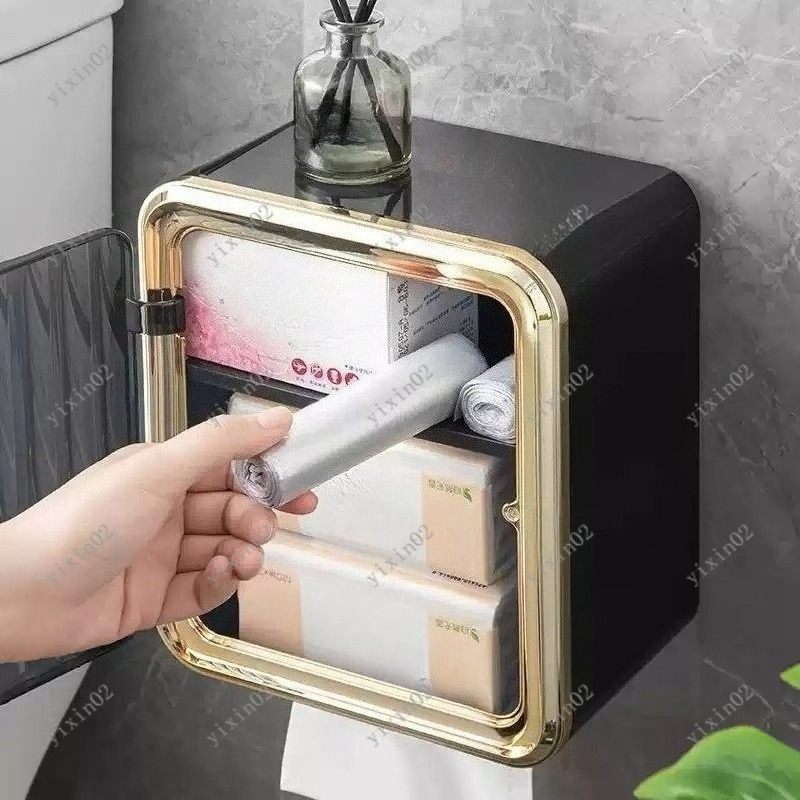 Bathroom Waterproof Tissue Box - Toilet Paper Holder บทวิจารณ์และราคา
