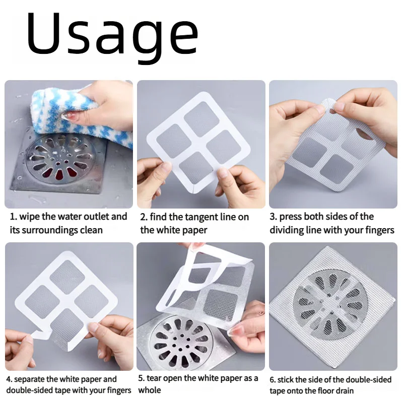 Self Adhesive Drain Filter Net - Drain Hair Catcher บทวิจารณ์และราคา