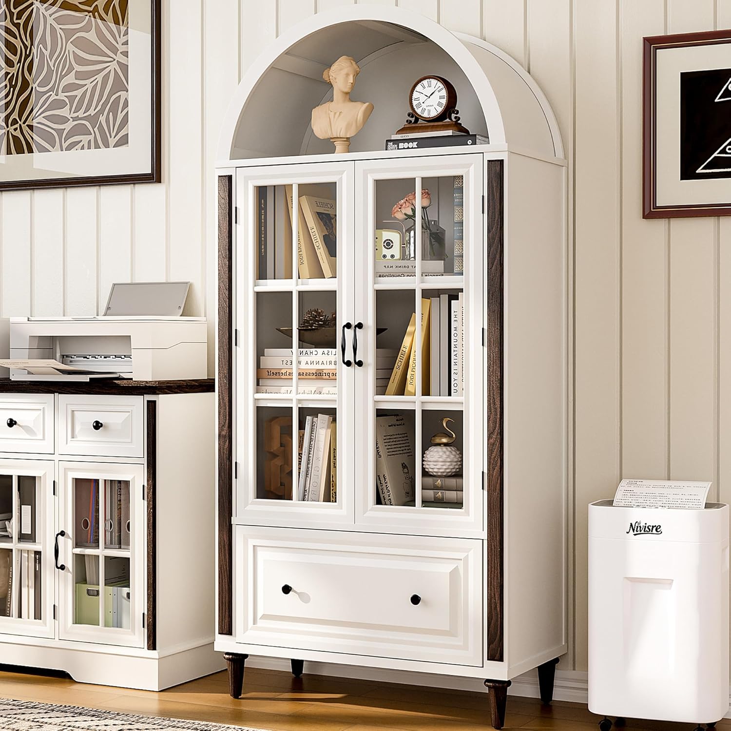 71” Handcrafted Arched Bookcas - Home & Bathroom Building Products Pte Ltd Reviews บทวิจารณ์และราคา