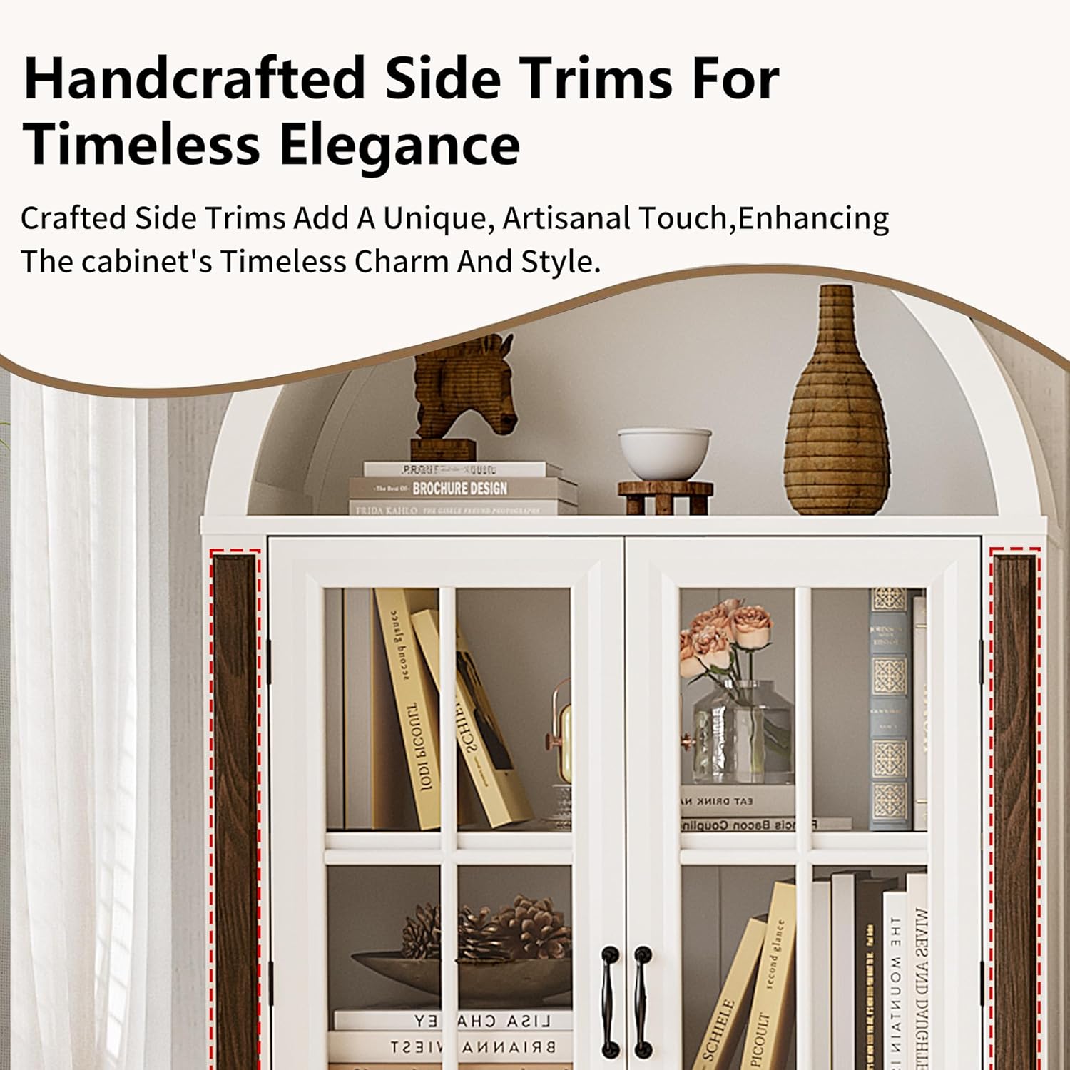 71” Handcrafted Arched Bookcas - Home & Bathroom Building Products Pte Ltd Reviews บทวิจารณ์และราคา