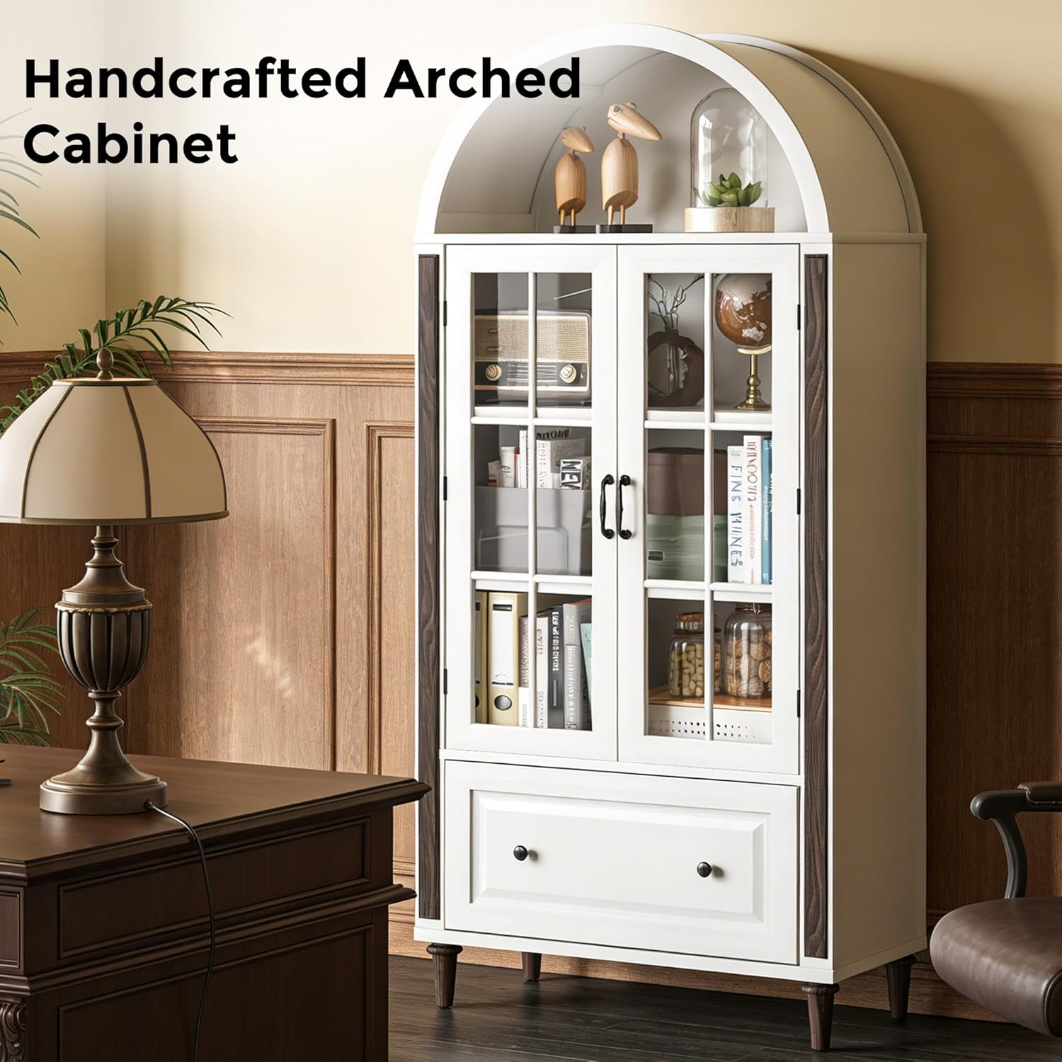 71” Handcrafted Arched Bookcas - Home & Bathroom Building Products Pte Ltd Reviews บทวิจารณ์และราคา