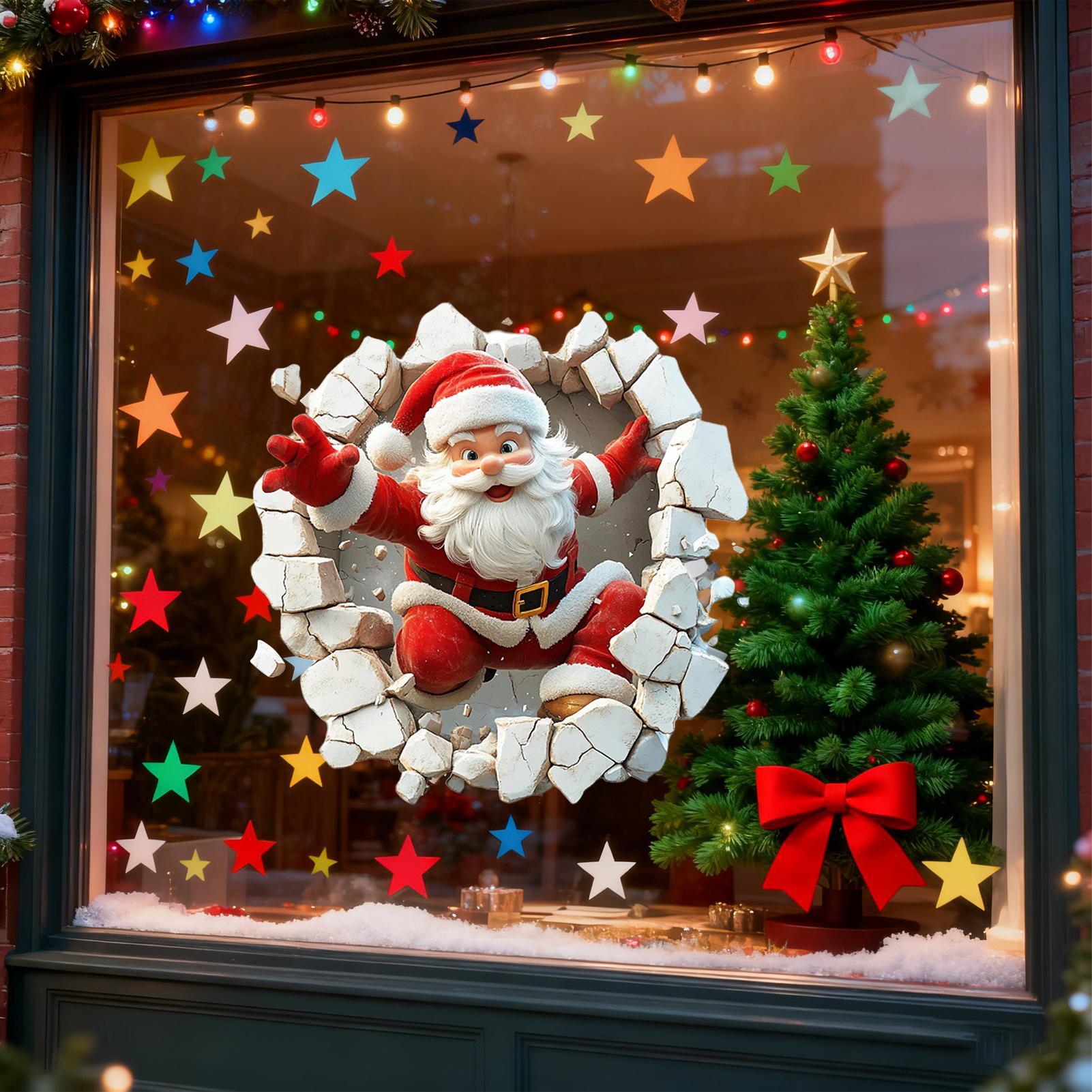 Holiday Window Clings Adorable - Home Bathroom Break บทวิจารณ์และราคา