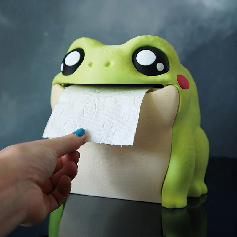 Funny Frog Tissue Box Portable - Home Bathroom Paper Towel Holder บทวิจารณ์และราคา