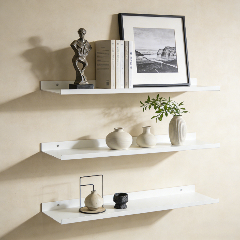 Metal Floating Shelves Wall Mo - Home Kitchen Bathroom Marketing บทวิจารณ์และราคา