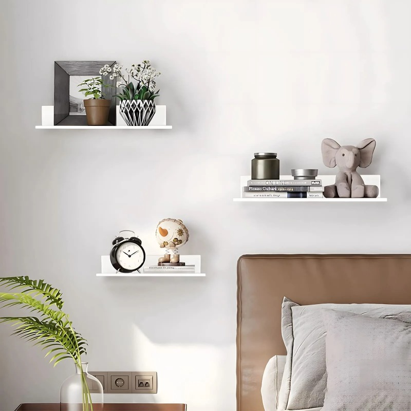 Metal Floating Shelves Wall Mo - Home Kitchen Bathroom Marketing บทวิจารณ์และราคา