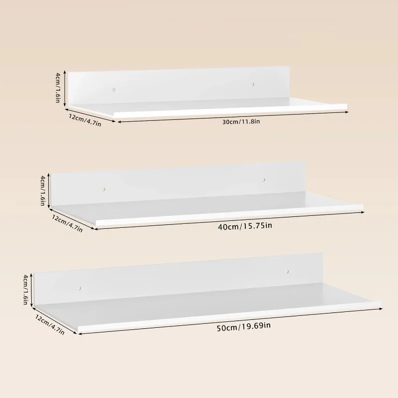 Metal Floating Shelves Wall Mo - Home Kitchen Bathroom Marketing บทวิจารณ์และราคา
