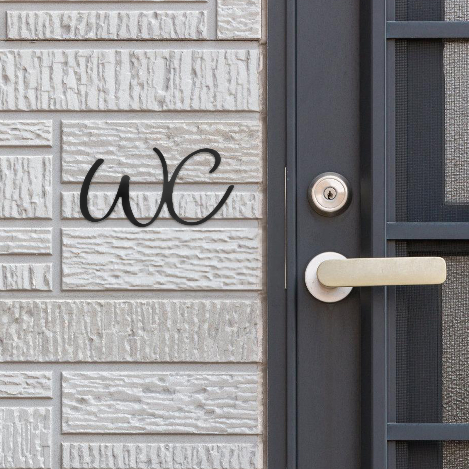 Bathroom Sign Toilet Door Iron - Home Bathroom Signs บทวิจารณ์และราคา