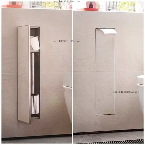 304 Stainless Steel Embedded W - Toilet Paper Holder บทวิจารณ์และราคา
