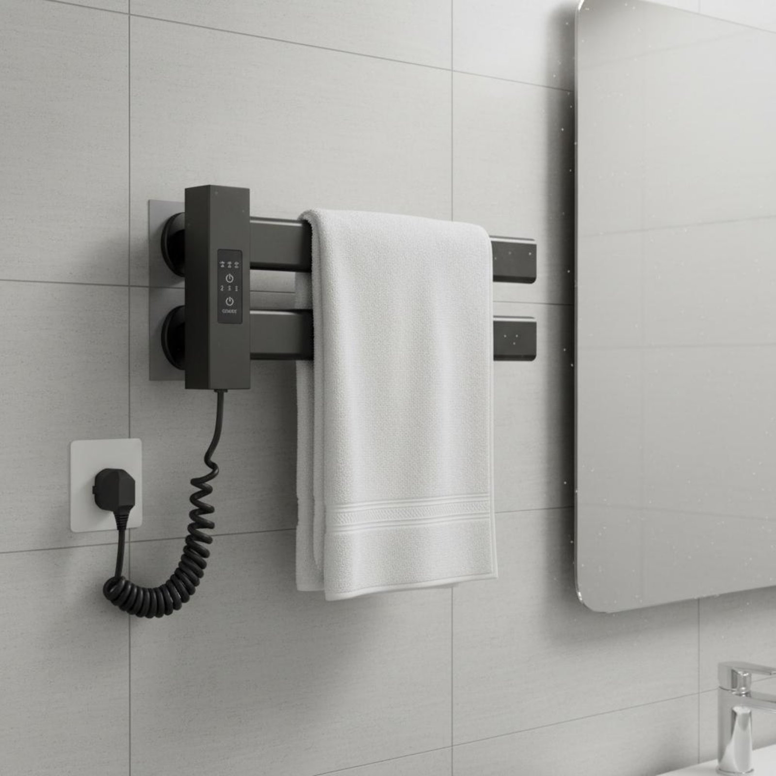 Smart Towel Heating Rack Quick - Towel Warmer Electric บทวิจารณ์และราคา
