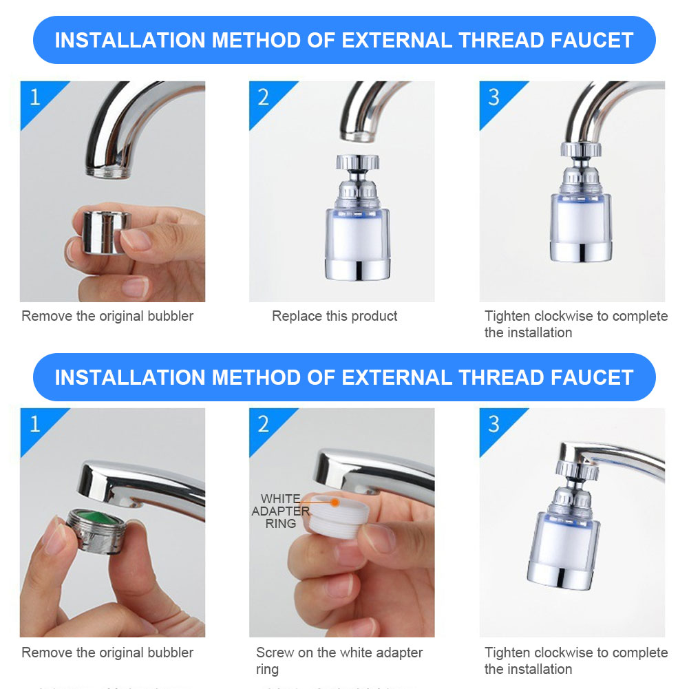 1-5Set Faucet Water Filter Ele - Home Bathroom Water Filter บทวิจารณ์และราคา