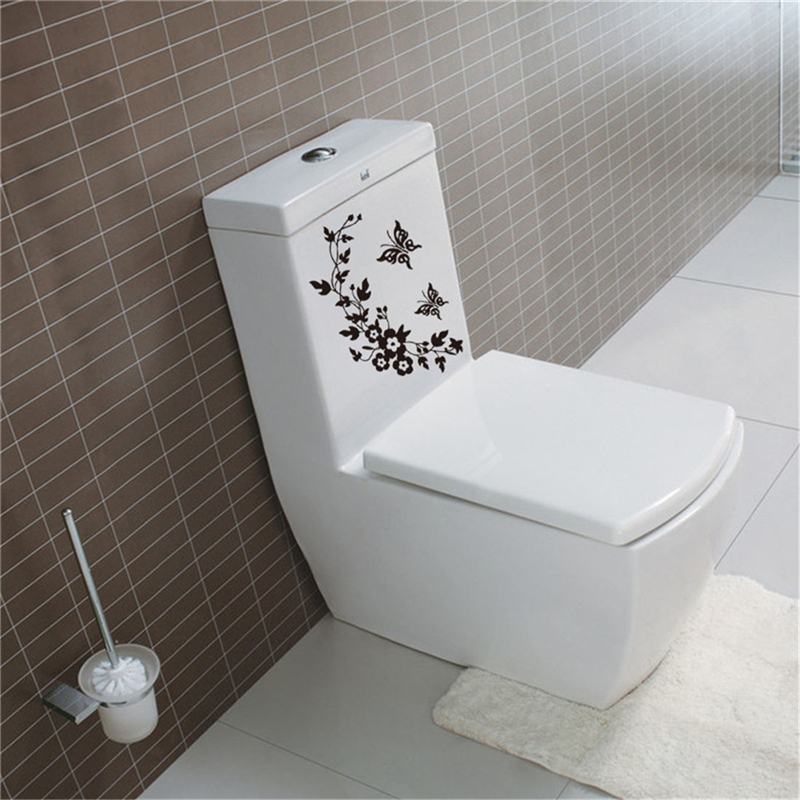 Butterfly Flower Vine Bathroom - Home Bathroom Wallpaper บทวิจารณ์และราคา