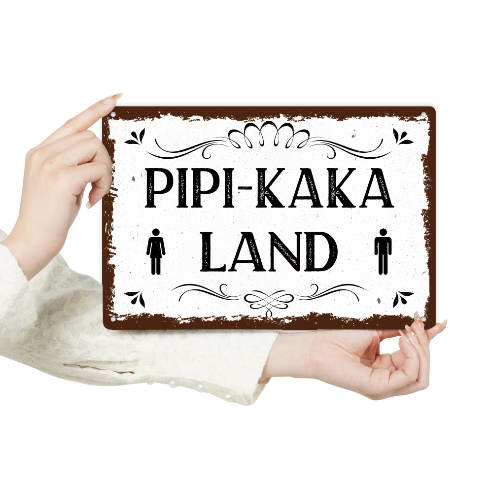 Putuo Decor 1pc Vintage Metal  - Home Bathroom Signs บทวิจารณ์และราคา