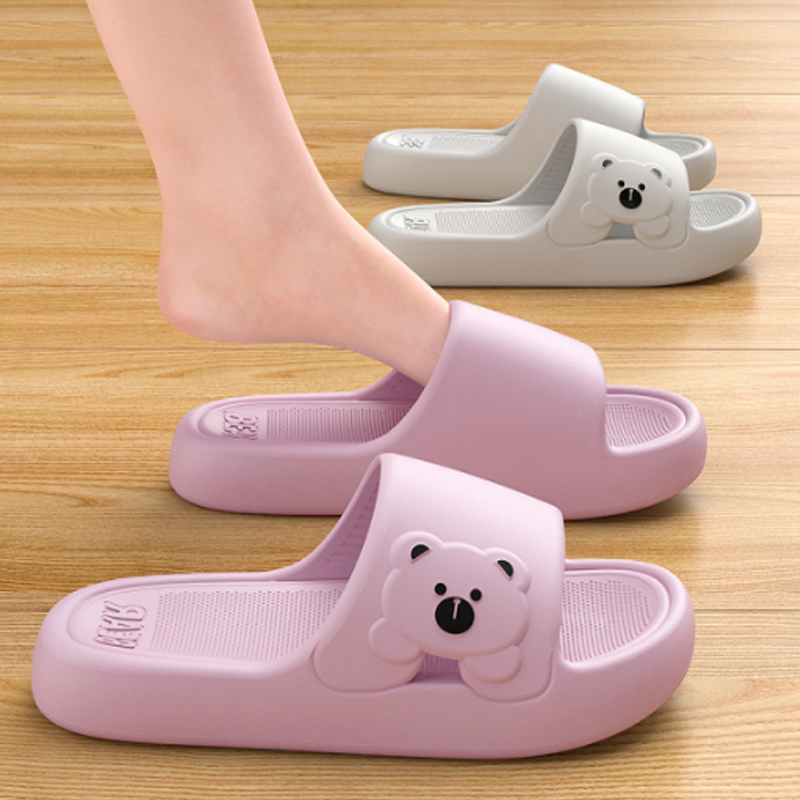 Slippers Bathroom Cartoon Bear - Home Bath บทวิจารณ์และราคา