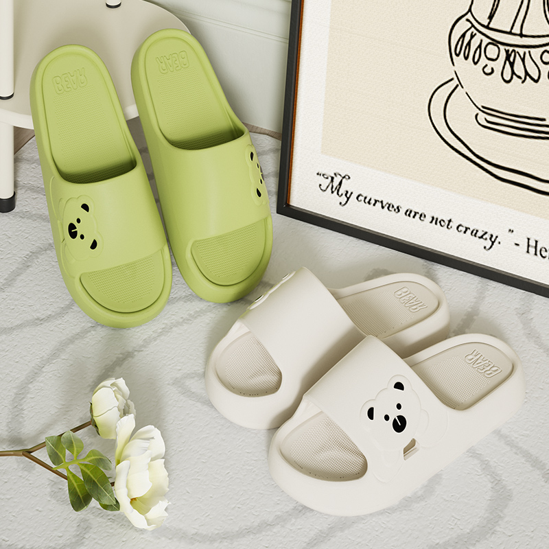 Slippers Bathroom Cartoon Bear - Home Bath บทวิจารณ์และราคา