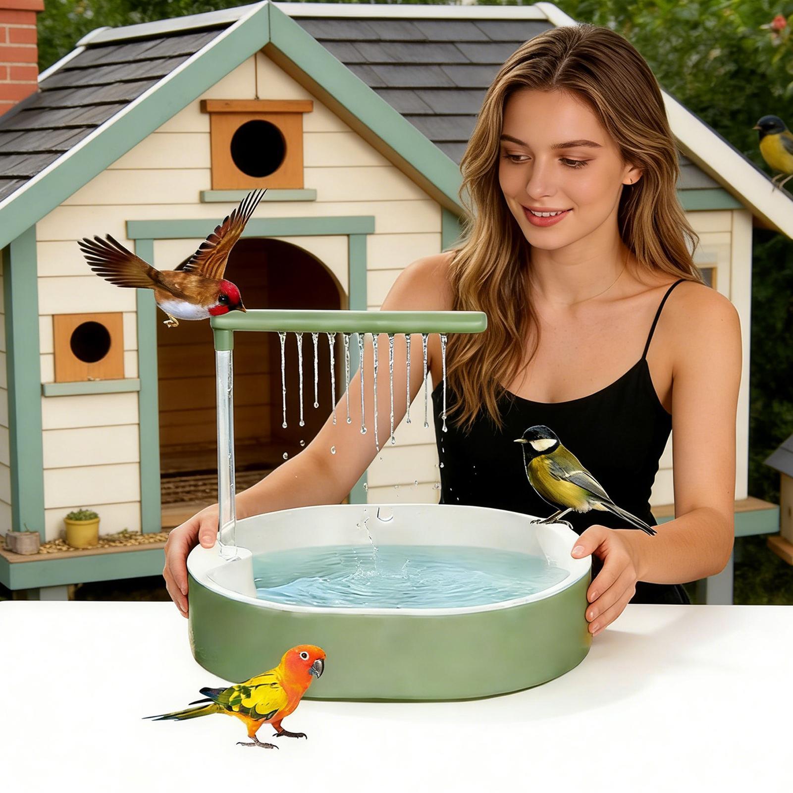Parrot Bath Bird Cage Fountain - Home Bath บทวิจารณ์และราคา