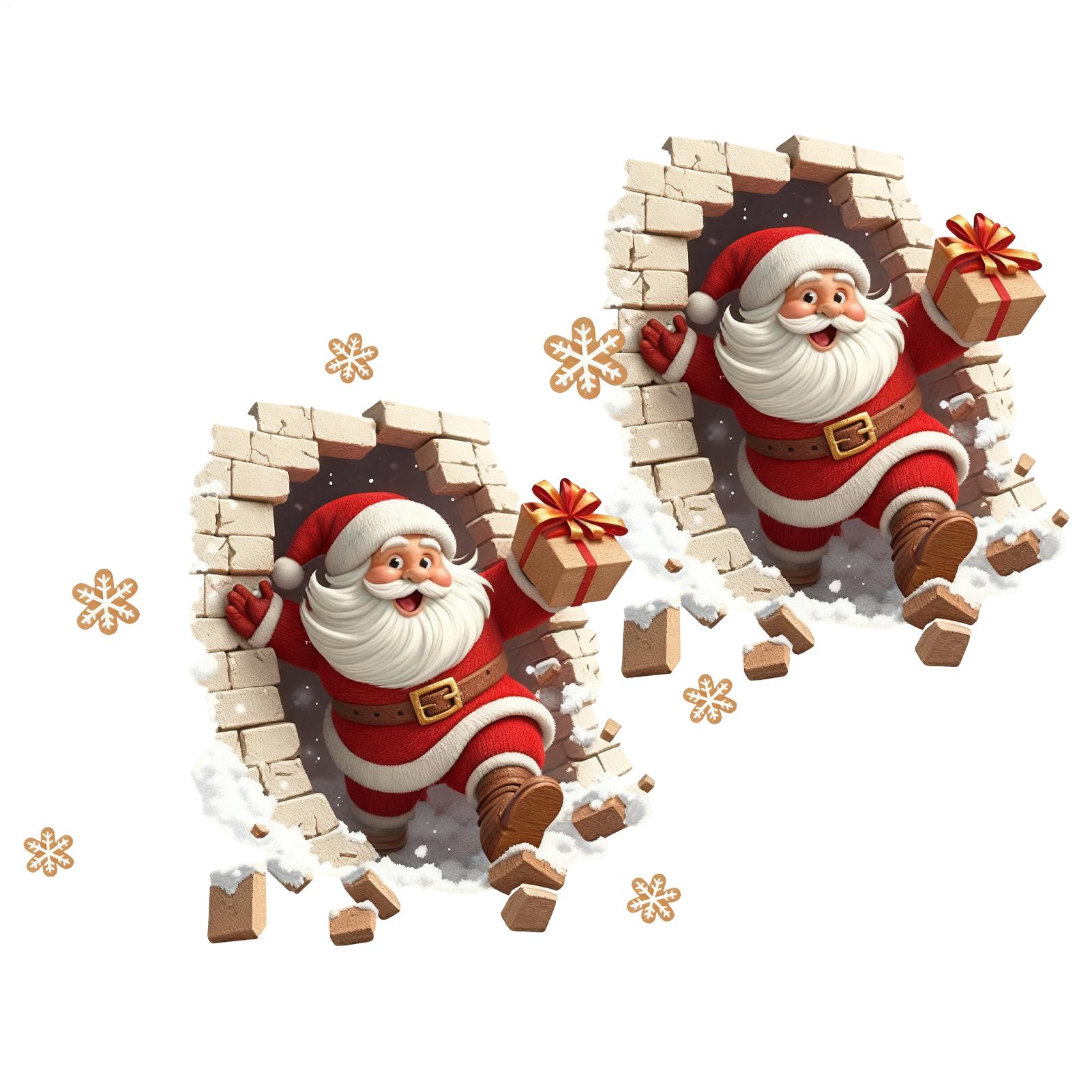 Wall Stickers Christmas Santa  - Home Bathroom Break บทวิจารณ์และราคา