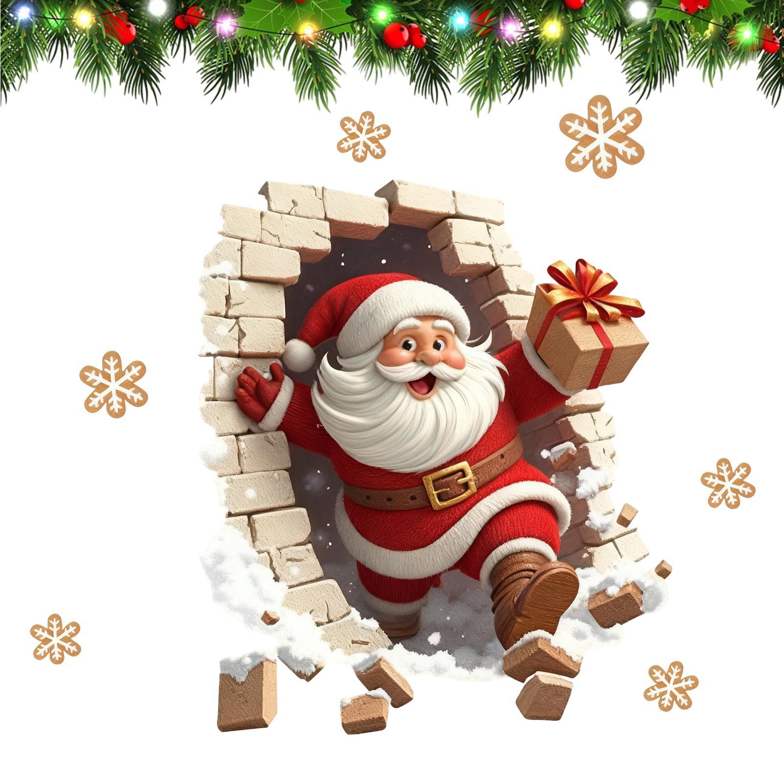 Wall Stickers Christmas Santa  - Home Bathroom Break บทวิจารณ์และราคา