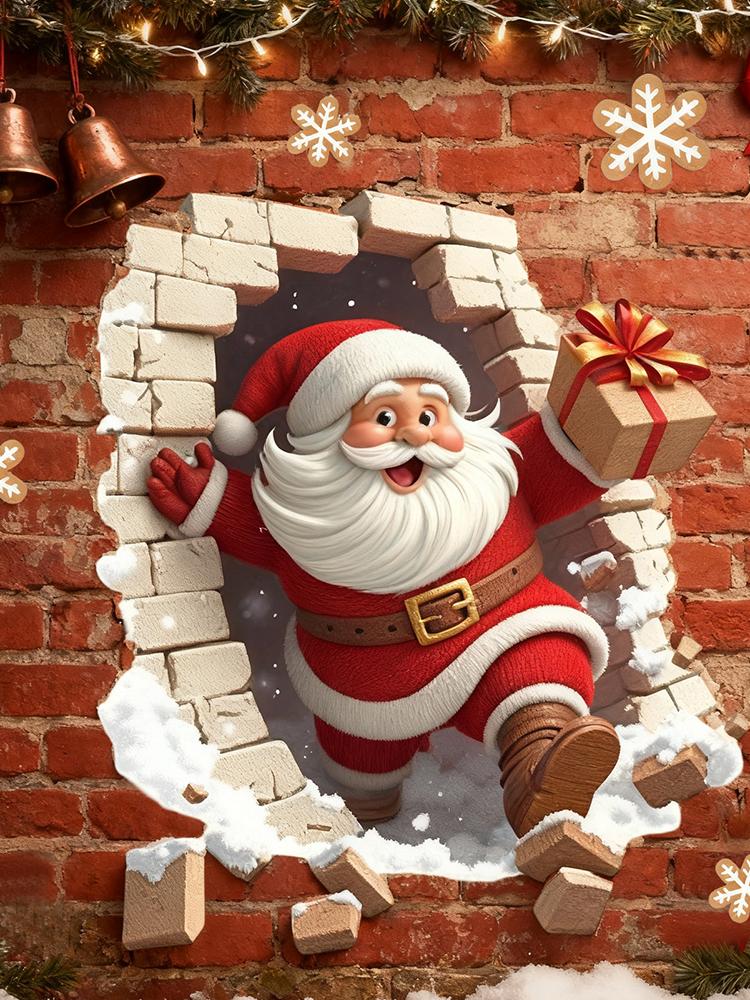Wall Stickers Christmas Santa  - Home Bathroom Break บทวิจารณ์และราคา