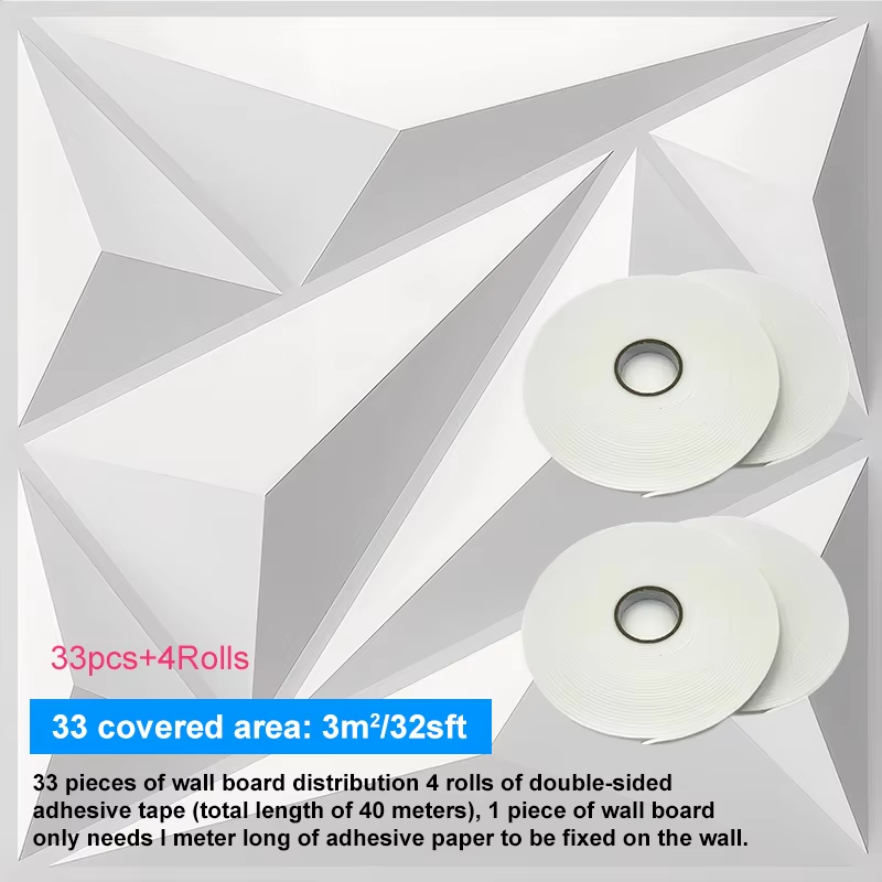 Living Room Wallpaper 3D Three - Home Bathroom Wallpaper บทวิจารณ์และราคา