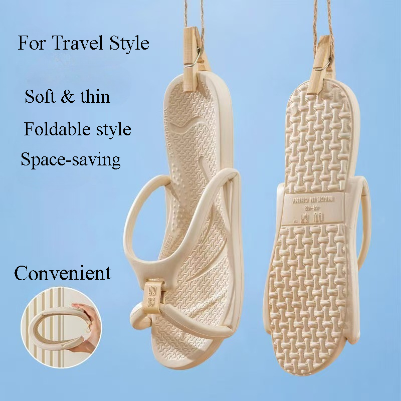 Foldable Travel Slippers Unise - Home Bath บทวิจารณ์และราคา