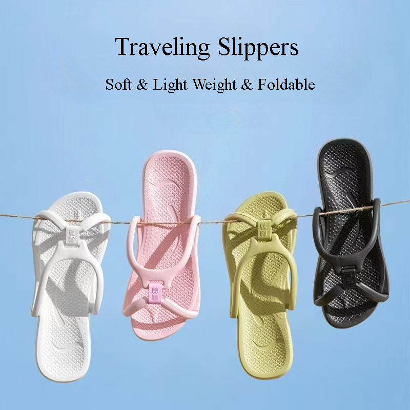 Foldable Travel Slippers Unise - Home Bath บทวิจารณ์และราคา