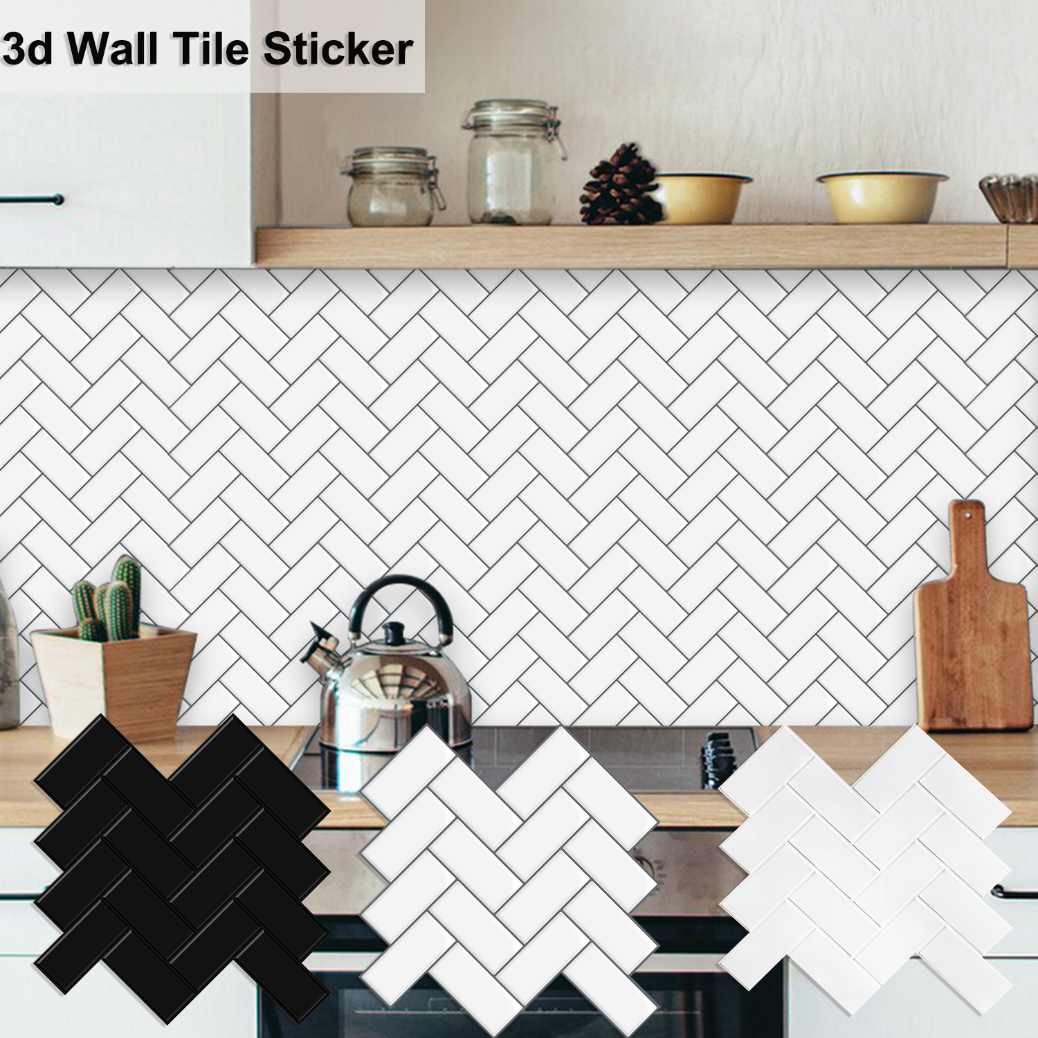 10 Sheets Peel And Stick Backs - Home Bathroom Wallpaper บทวิจารณ์และราคา