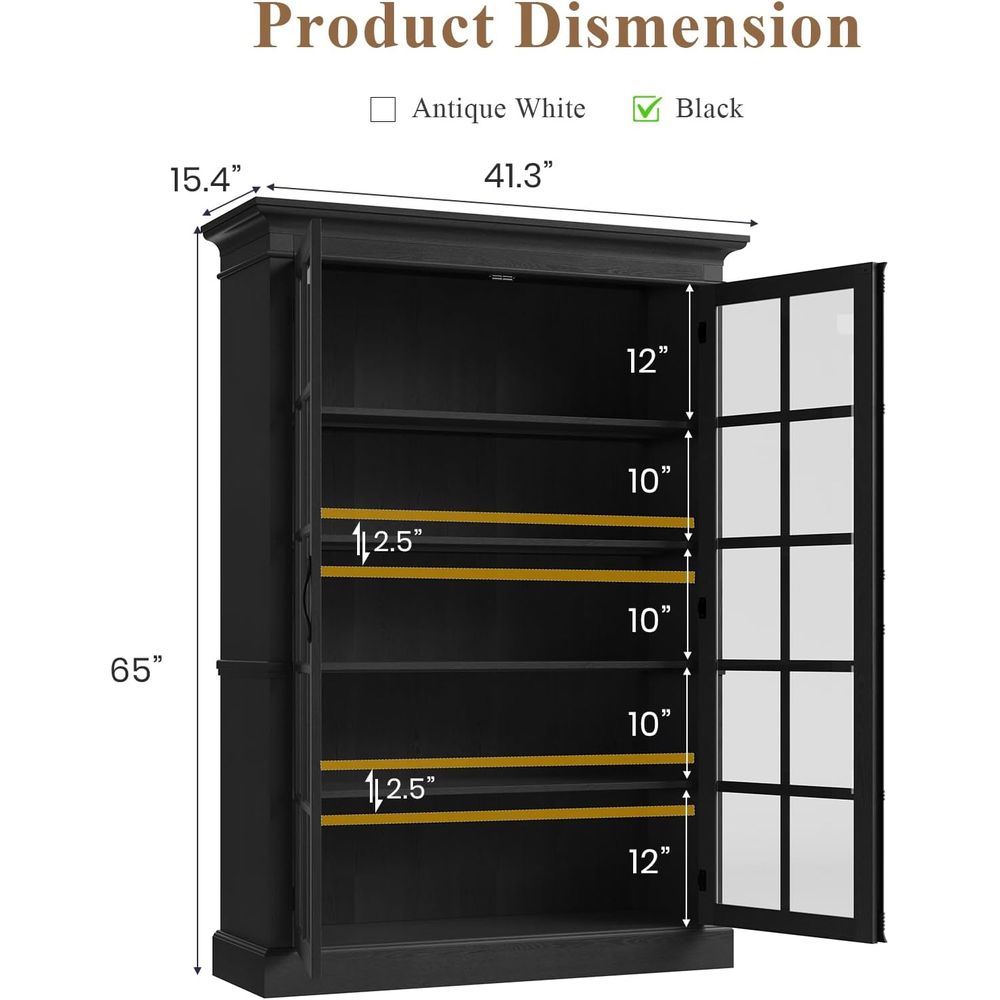 65 Tall Display Cabinet with A - Home & Bathroom Building Products Pte Ltd Reviews บทวิจารณ์และราคา