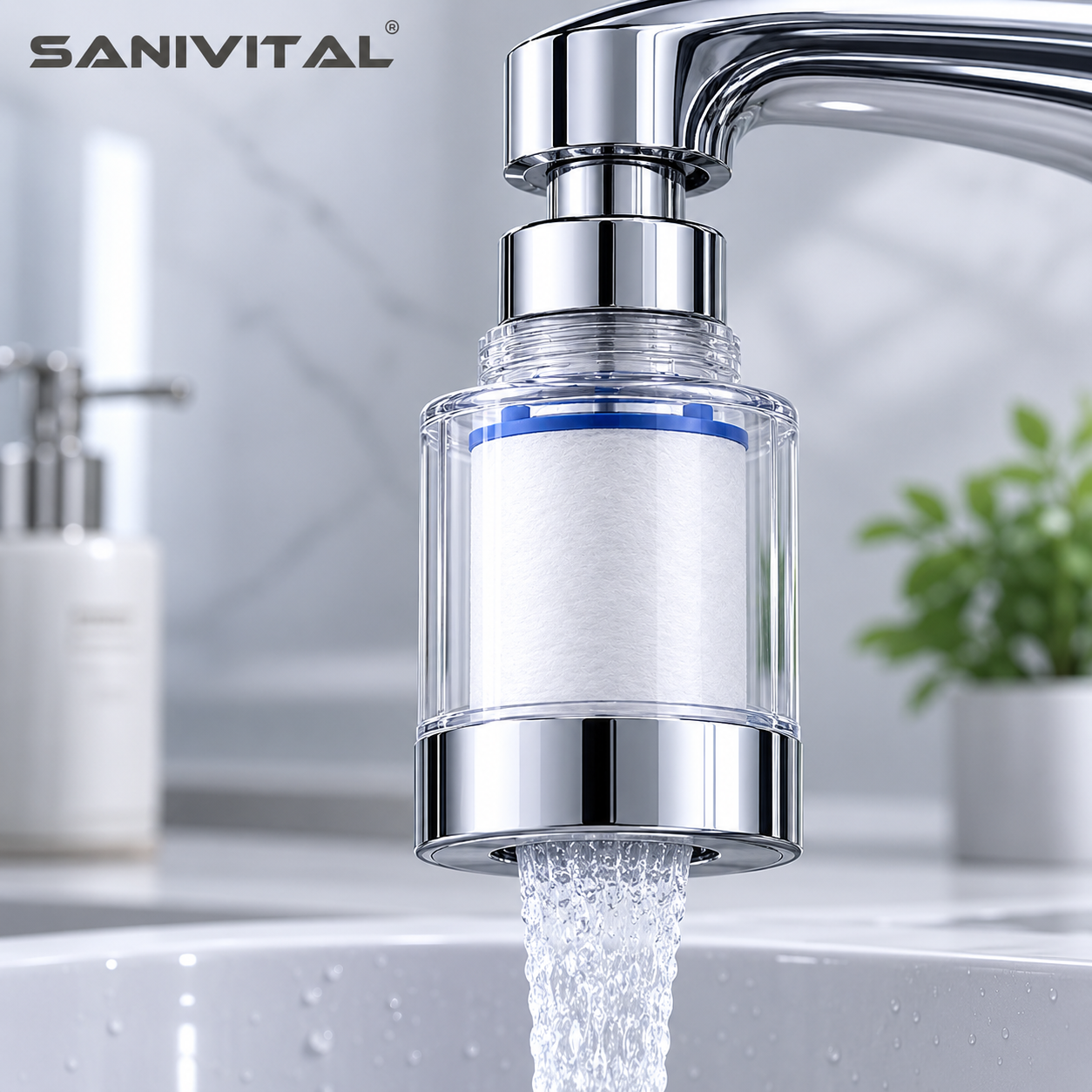 SANIVITAL Faucet Water Filter  - Home Bathroom Water Filter บทวิจารณ์และราคา