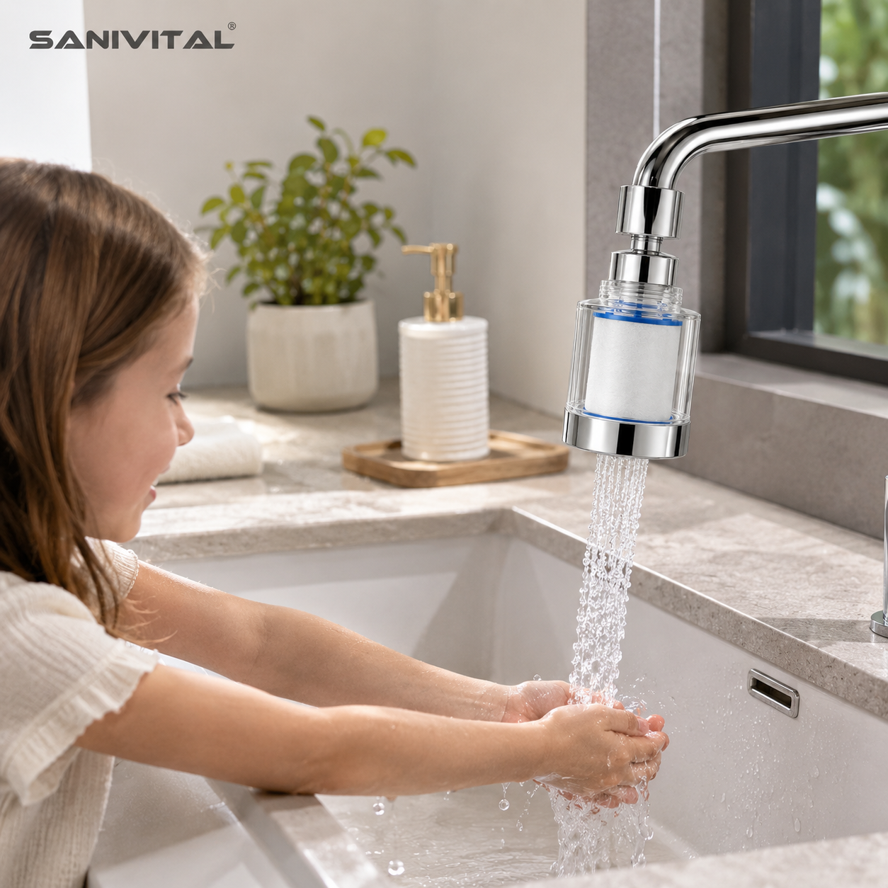 SANIVITAL Faucet Water Filter  - Home Bathroom Water Filter บทวิจารณ์และราคา