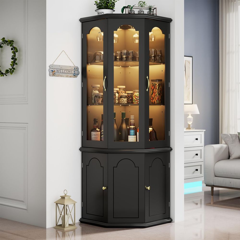 Corner Bar Cabinet w LED Light - Home & Bathroom Building Products Pte Ltd Reviews บทวิจารณ์และราคา