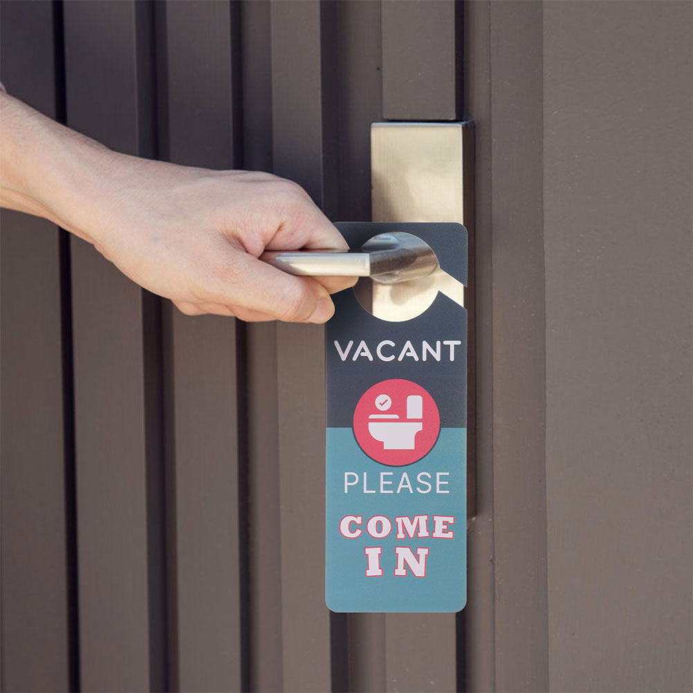 2Pcs Double-Side Door Hanger S - Home Bathroom Occupied Sign บทวิจารณ์และราคา