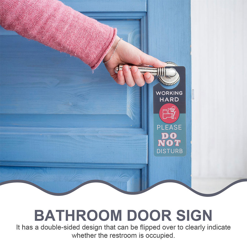 2Pcs Double-Side Door Hanger S - Home Bathroom Occupied Sign บทวิจารณ์และราคา