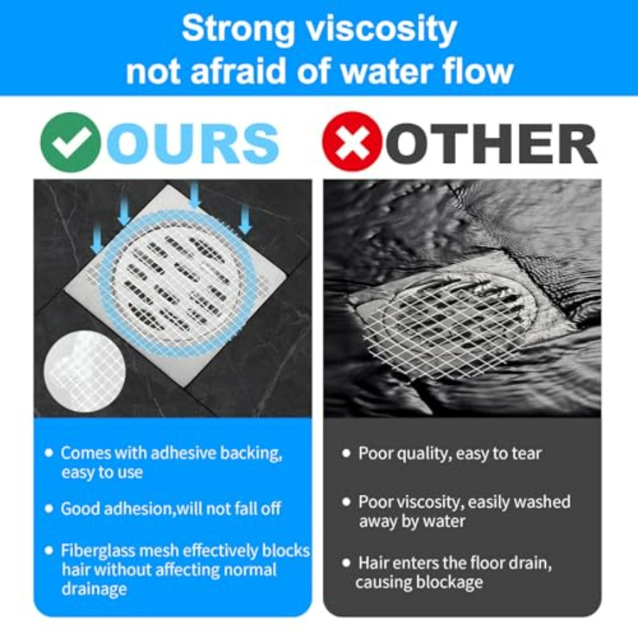 50pcs Disposable Shower Drain  - Drain Hair Catcher บทวิจารณ์และราคา