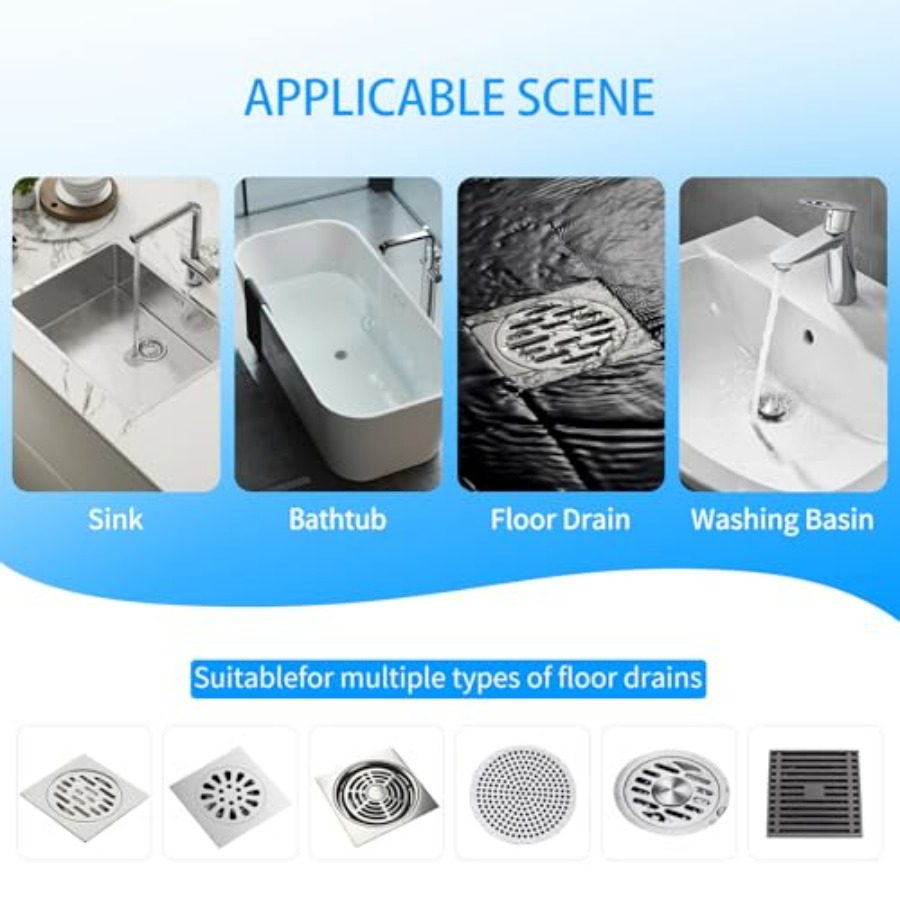 50pcs Disposable Shower Drain  - Drain Hair Catcher บทวิจารณ์และราคา